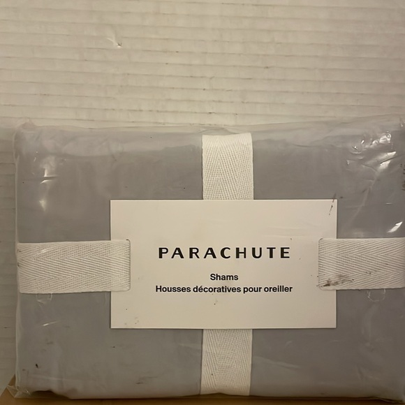 Parachute Percale King Sham Set in Grey - Picture 2 of 4